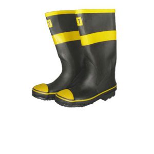 rubber fire boots floor and reinforced head