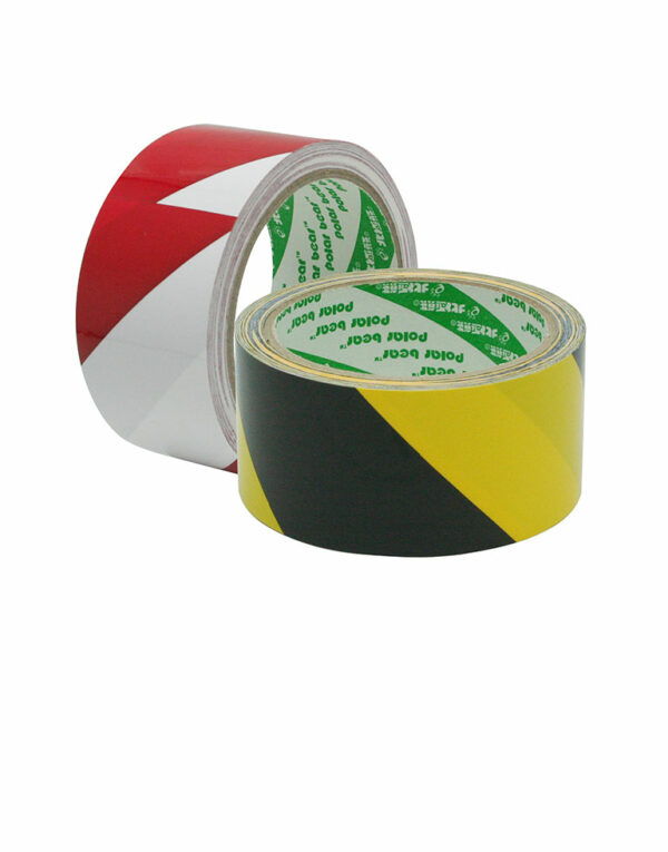 Yellow-black masking tape Attached to the boundary floor, size 2 inches wide, 20 meters long