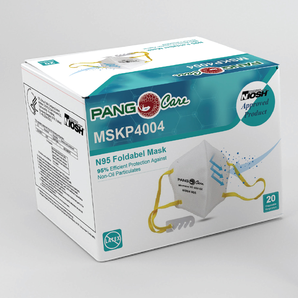 Pangocare หน้ากากอนามัยแบบพับได้ N95 ป้องกันฝุ่นขนาดเล็ก (PM 2.5) - Image 2